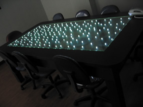 LED Glowing Glass For Table Top
